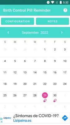 Birth Control Pill Reminder android App screenshot 3