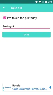 Birth Control Pill Reminder android App screenshot 4