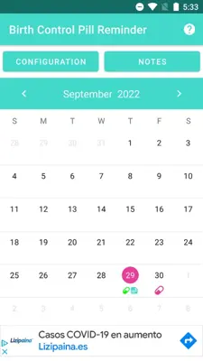 Birth Control Pill Reminder android App screenshot 5